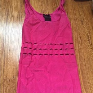 Hot pink bebe mini dress